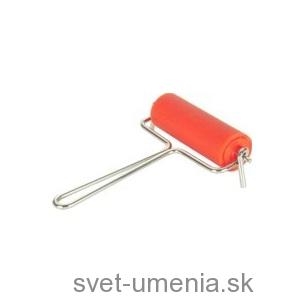 Gumový valček, dĺžka 120mm/priemer 30mm - železná rúčka
