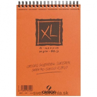 Skicár A3 CANSON XL Croquis, krúžková väzba, 90g/m2, 20 listov