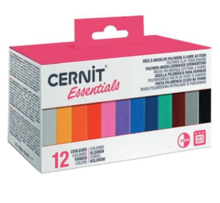 Sada 12 x 25g polymérová hmota CERNIT  - NUMBER ONE - basic