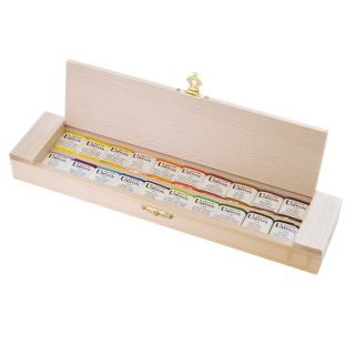 Sada akvarelových farieb Umton v drevenej kazete 20 x 2,6 ml (Q-20)
