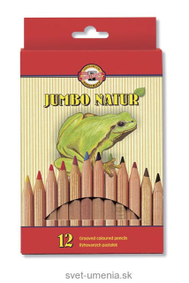Sada 12 pasteliek JUMBO NATUR KOH-I-NOOR