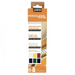 Sada farieb Pebeo Discovery na porcelán, 6 x 20 ml