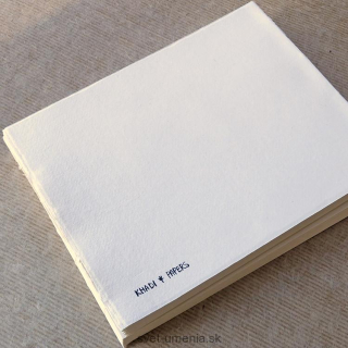 Skicár 21 x 25 cm Khadi BOOK BLOCK, hladký, 210g, 40 strán