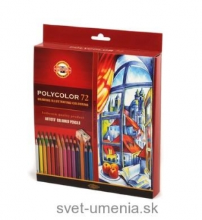 Sada 72 pasteliek POLYCOLOR KOH-I-NOOR