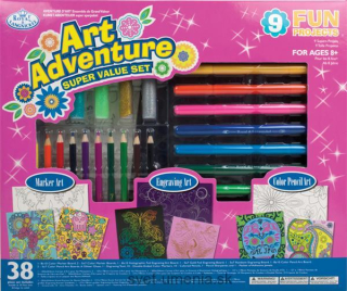 Umelecká sada Art Adventure pre dievčatá - ružová