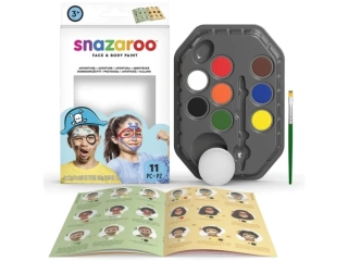 Veľká sada farieb na tvár Snazaroo - modrá, 40 tvárí