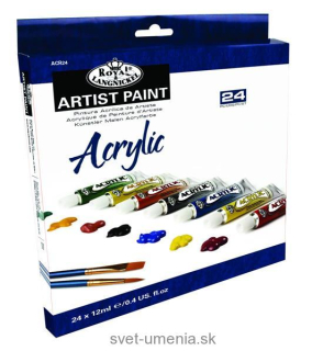 Sada akrylových farieb R&L 24x12ml