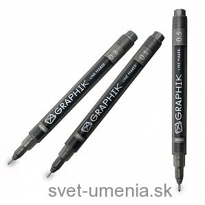 Fixka Graphik Line Maker DERWENT - grafitová (rôzne veľkosti)