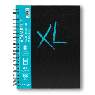 Skicár A4 CANSON XL Aquarelle, krúžková väzba, 300g/m2, 38 listov