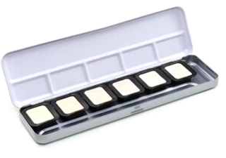 Sada 6 akvarelových farieb FINETEC - Irid. Pixie Dust