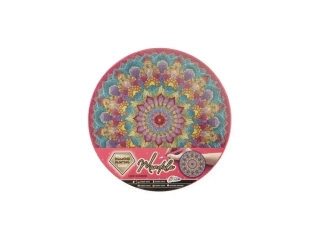 Diamantový obrázok na plátne, priemer 30cm - mandala