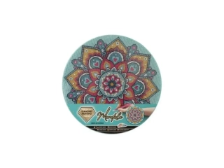 Diamantový obrázok na plátne, priemer 30cm - mandala