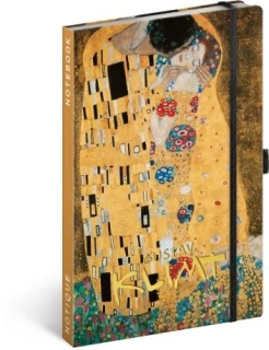 NOTIQUE Notes Gustav Klimt – Bozk, linajkovaný, 13 x 21 cm