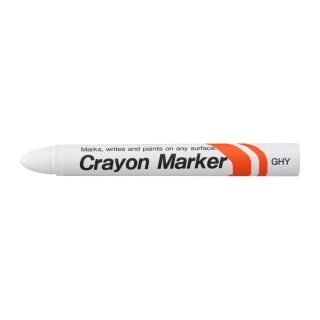 Voskový značkovač Crayon Marker - biely