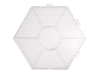 Podložky na zažehlovacie korálky 15x13cm  - šesťuholník, 2ks