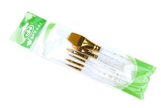 Sada 7 univerzálnych štetcov t_brush s krátkou tukoväťou