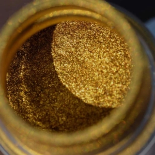 Metalické pigmenty Zlatá loď v dóze 100g - Gold