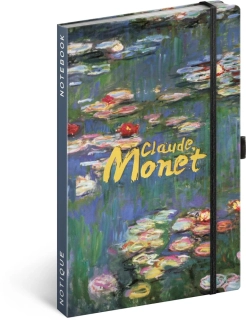 NOTIQUE Notes Claude Monet, linajkovaný, 13 × 21 cm
