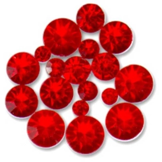 MEYCO akrylové kamienky špicaté červené 2-4mm, 250ks