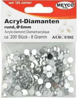 MEYCO akrylové diamanty priemer 6mm/200ks