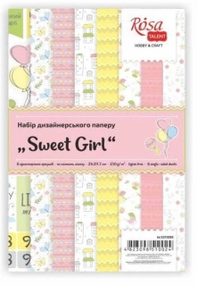 Súprava papierov pre tvorbu prianí A4 250g – Sweet girl
