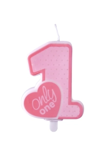 Narodeninová sviečka - Only one, 8cm