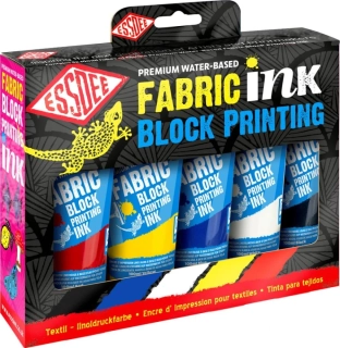 Sada 5x100 m farieb na textil na linoryt na textil