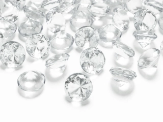 Diamanty krištáľové, dekorácia, 20mm, 10ks