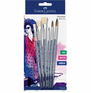 Štetce syntetické Soft set 6ks
