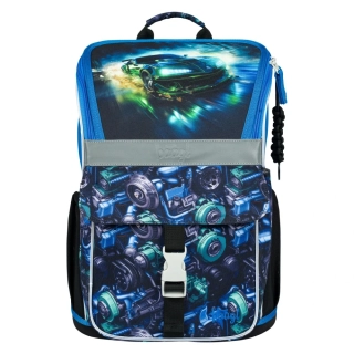 Školská aktovka Závodné auto BAAGL