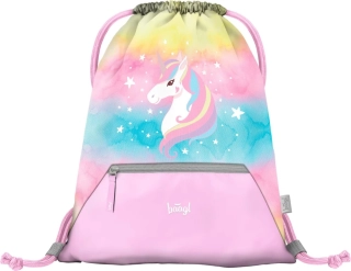 Vrecko s priehradkou na zips Rainbow Unicorn