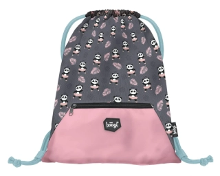 Vrecko s priehradkou na zips Panda