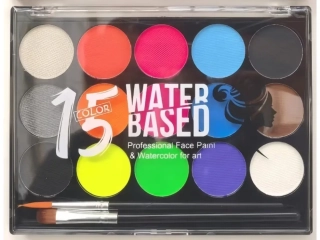 Farby na tvár, 15 farieb - neónové