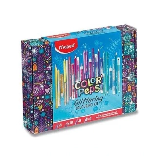 Výtvarný kufrík Maped Glitter - 31 ks
