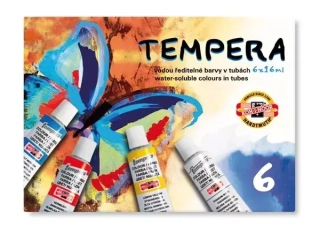 Sada 6 x 16ml temperových farieb KOH-I-NOOR