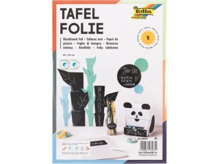 Fólie 13x33cm čierne, samolepiace, 5 ks