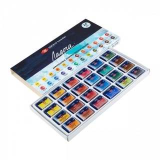 Umelecké akvarelové farby Ladoga, 24x2,5ml