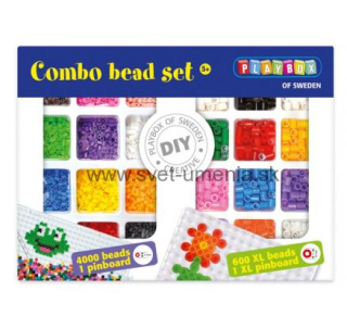 Zažehlovacie korálky 4000ks + 600ks XL korálky