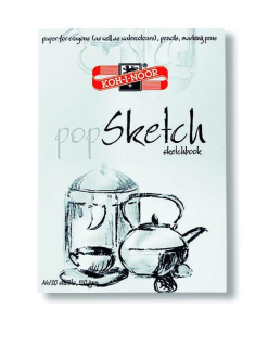 Skicár A3 popSketch na kreslenie KOH-I-NOOR, lepená väzba, 110g/m2, 20 listov
