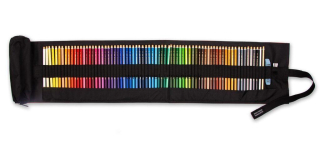 Sada 72 pasteliek POLYCOLOR KOH-I-NOOR v červenom rolovacom peračníku