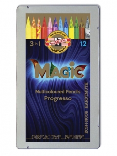 Sada 12 pasteliek MAGIC v laku KOH-I-NOOR