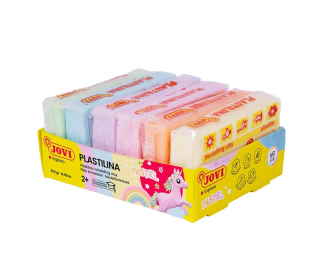 Plastelína JOVI - pastelové farby, 6x50g
