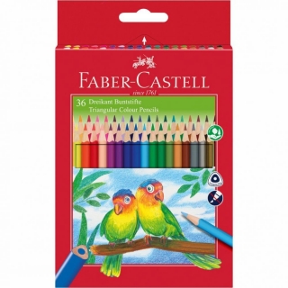 Pastelky ECO Triangular standard set 36 farebné