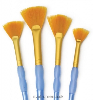 Sada 4 vejárovitých štetcov Crafter´s Choice