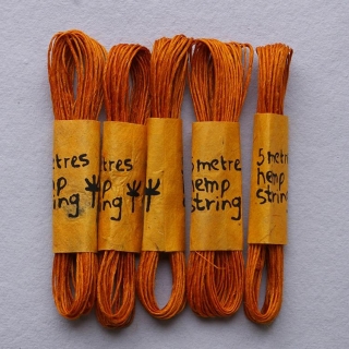 Šnúrka KHADI - saffron, 5metrov