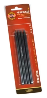 Sada 4 grafitových ceruziek PROGRESSO v laku KOH-I-NOOR