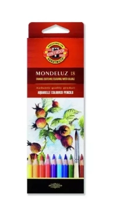 Sada 18 umeleckých akvarelových pasteliek MONDELUZ KOH-I-NOOR