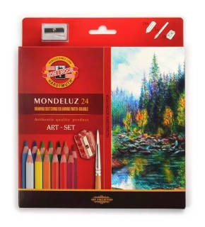 Sada 24 umeleckých akvarelových pasteliek MONDELUZ KOH-I-NOOR