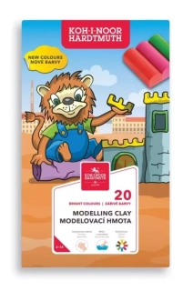 Plastelína KOH-I-NOOR, 400g - 20 odtieňov