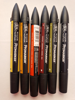 Sada 5+1 promarkerov W&N 